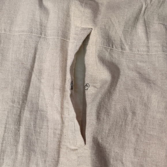 Bagatelle Collection Linen Viscose Drape Front Jacket, 2X - Picture 7 of 9